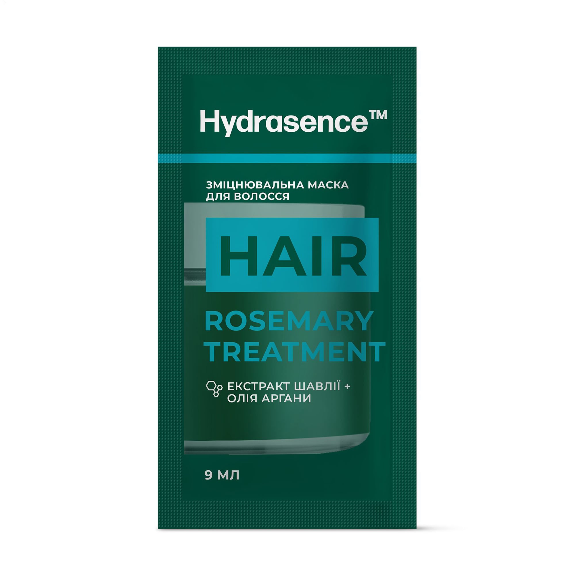 Зміцнювальна маска для волосся Hydrasence Rosemary Treatment з розмарином, 9 мл (саше)